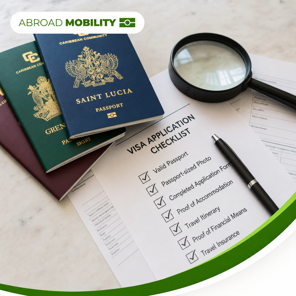 Antigua and Barbuda passport with compliance documents under review