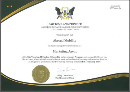 Official government license for Abroad Mobility